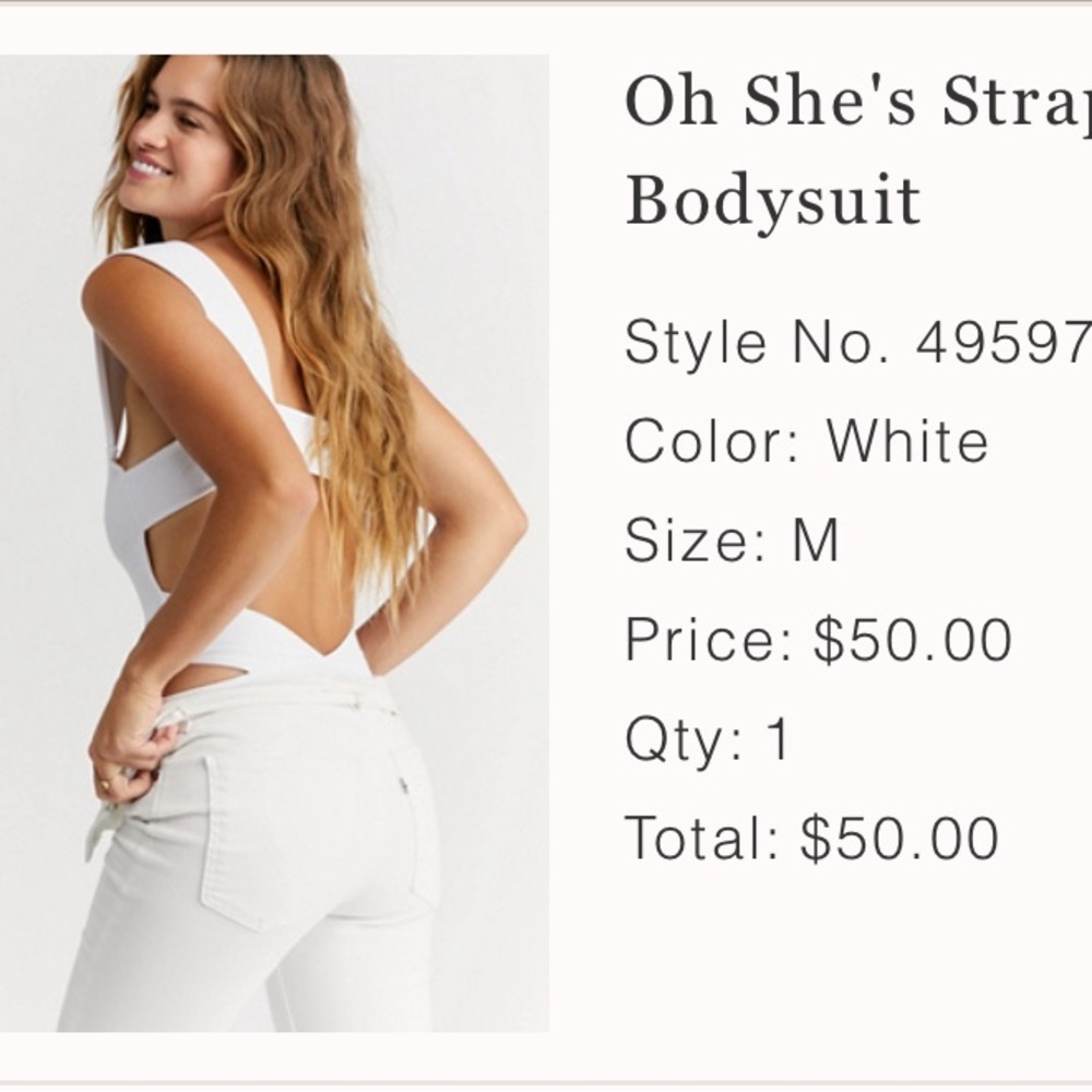 Free People “Oh She’s Strappy” Duo Bodysuit